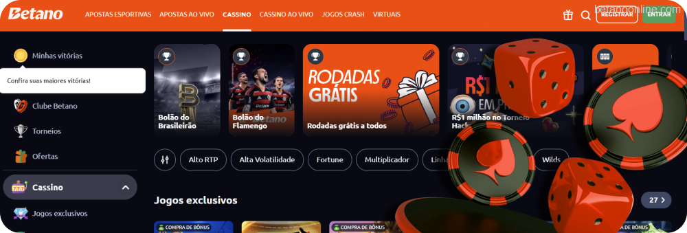 A Betano tem mais de 2.000 jogos de cassino